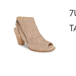 Paul Green Cayanne Tan Peep-Toe Heeled Sandals-7! Worn once!